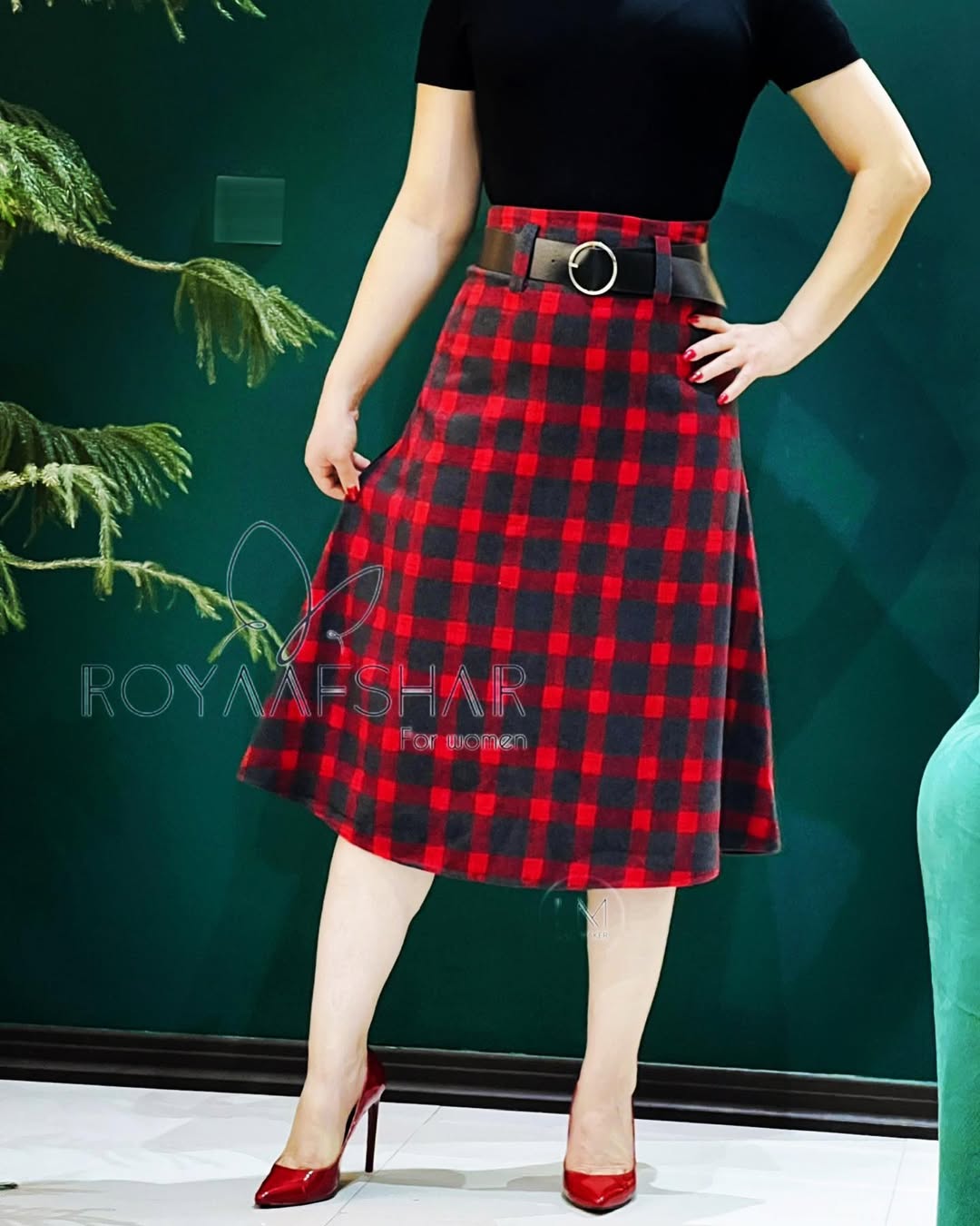 دامن چهارخانه زمستانی دلربا