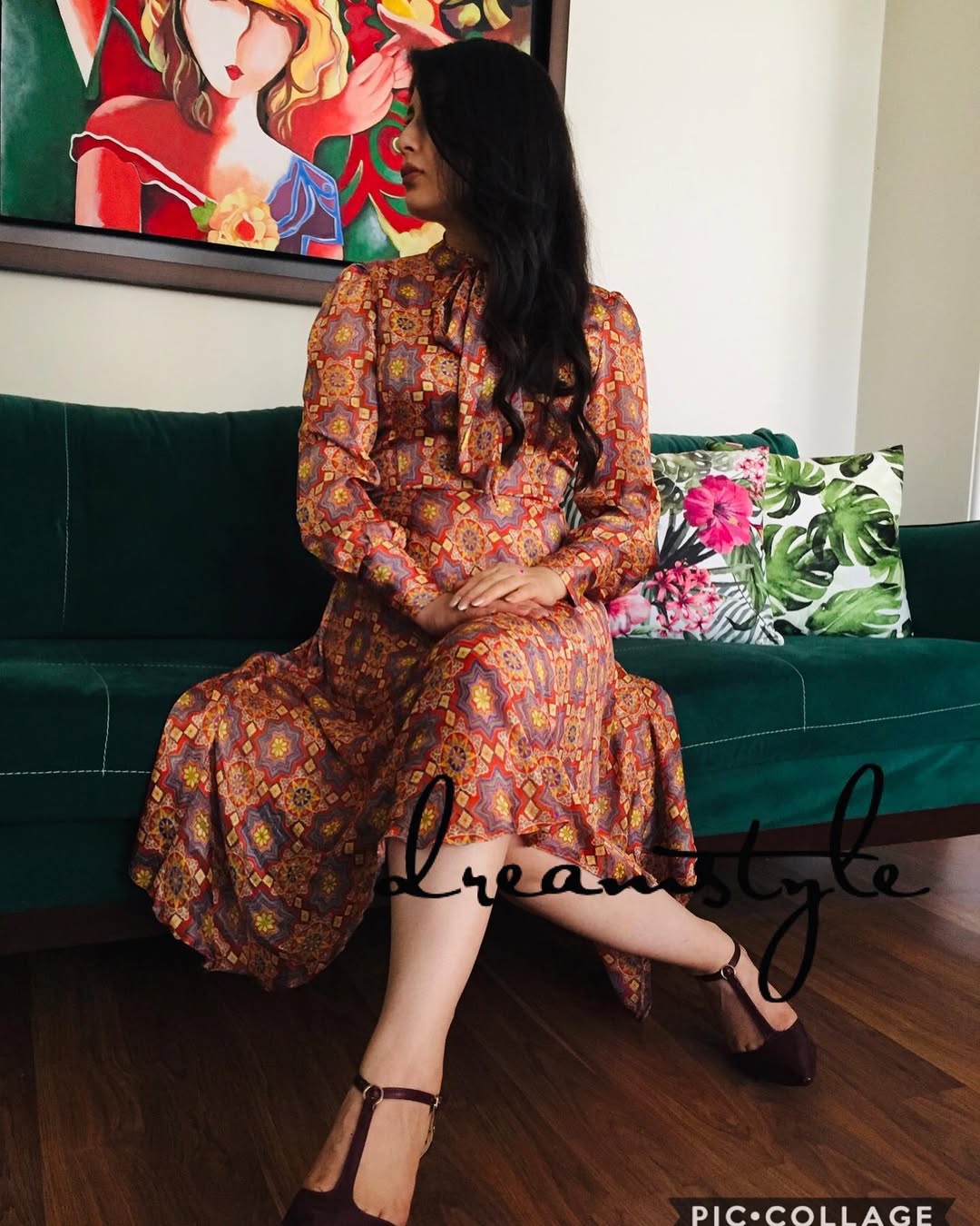 پیراهن سیلک وحریر کراواتی